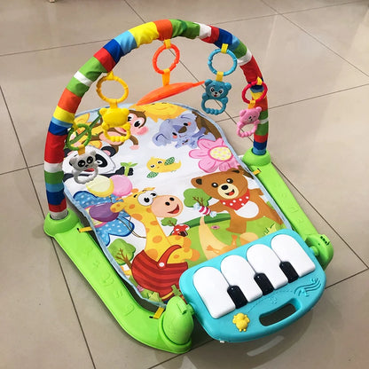 BabyGroove™ Activity Gym – Tapis de Jeu Doux avec Piano et Musique pour Bébé