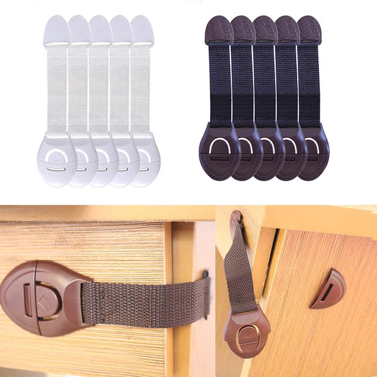 SafeHome™ Baby Locks – Set of 5 Multi-Use Locks to Secure Your Home 