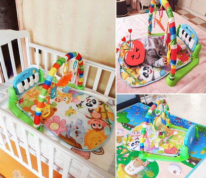 BabyGroove™ Activity Gym – Tapis de Jeu Doux avec Piano et Musique pour Bébé