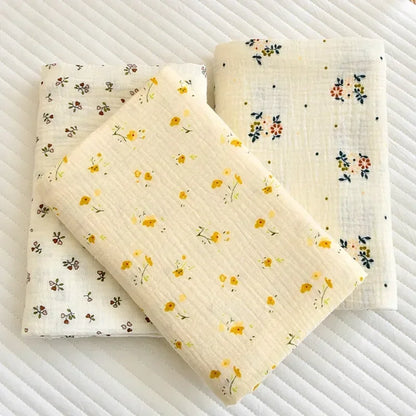 CozyTassel™ - Cotton Muslin Blanket with Flowers