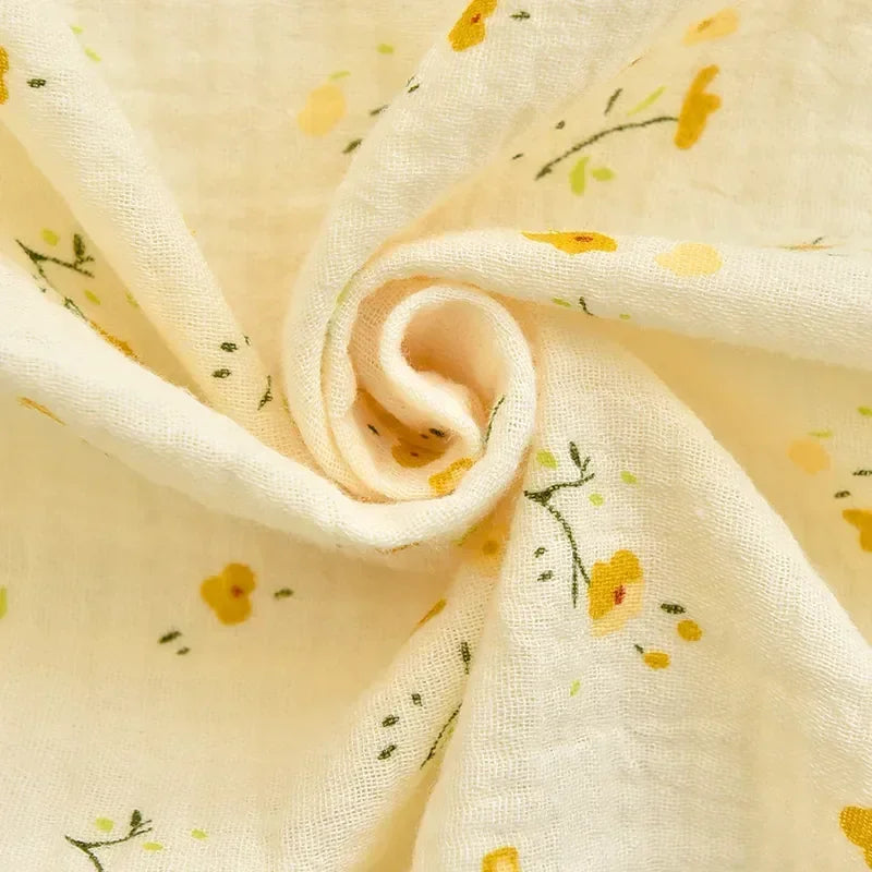 CozyTassel™ - Cotton Muslin Blanket with Flowers