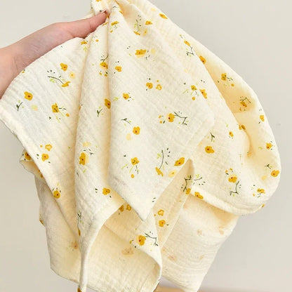 CozyTassel™ - Cotton Muslin Blanket with Flowers