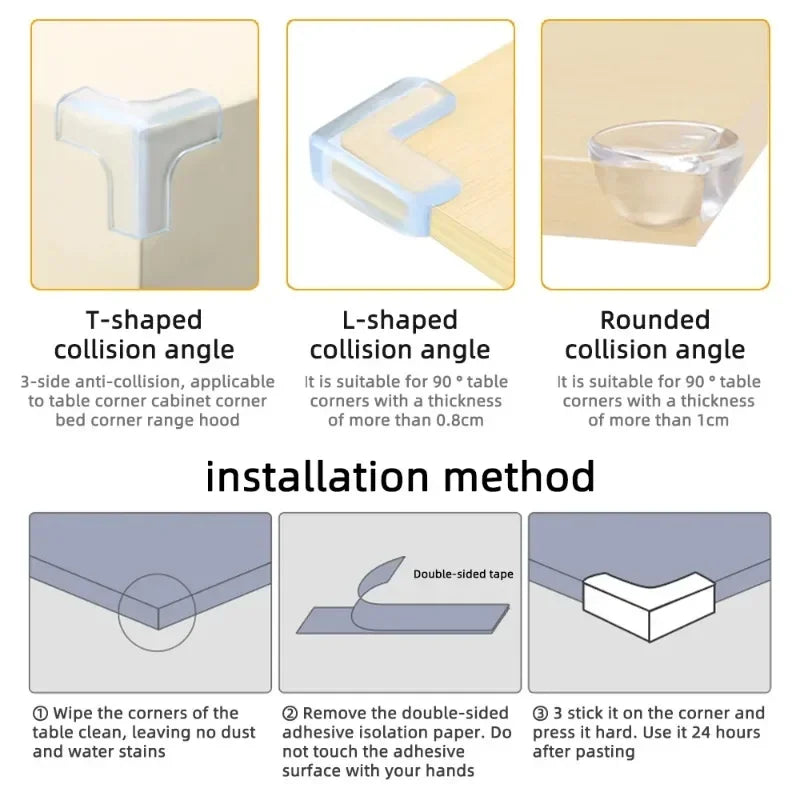 SafeCorners™ – Transparent Furniture Protectors 