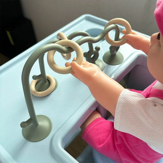 BrainBeads™ – Jouet Éducatif en Silicone pour Bébé, Jeu de Puzzle et Perles