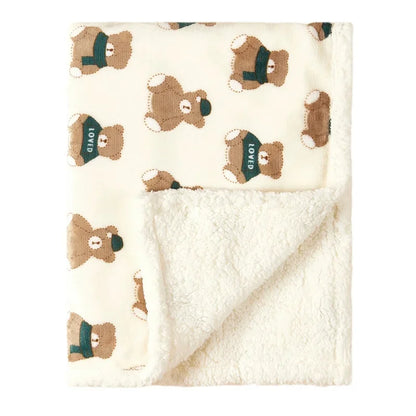 WinterHug™ – Couverture en Flanelle Douce pour Bébé