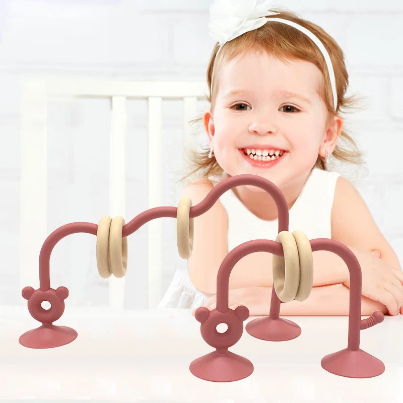 BrainBeads™ – Jouet Éducatif en Silicone pour Bébé, Jeu de Puzzle et Perles